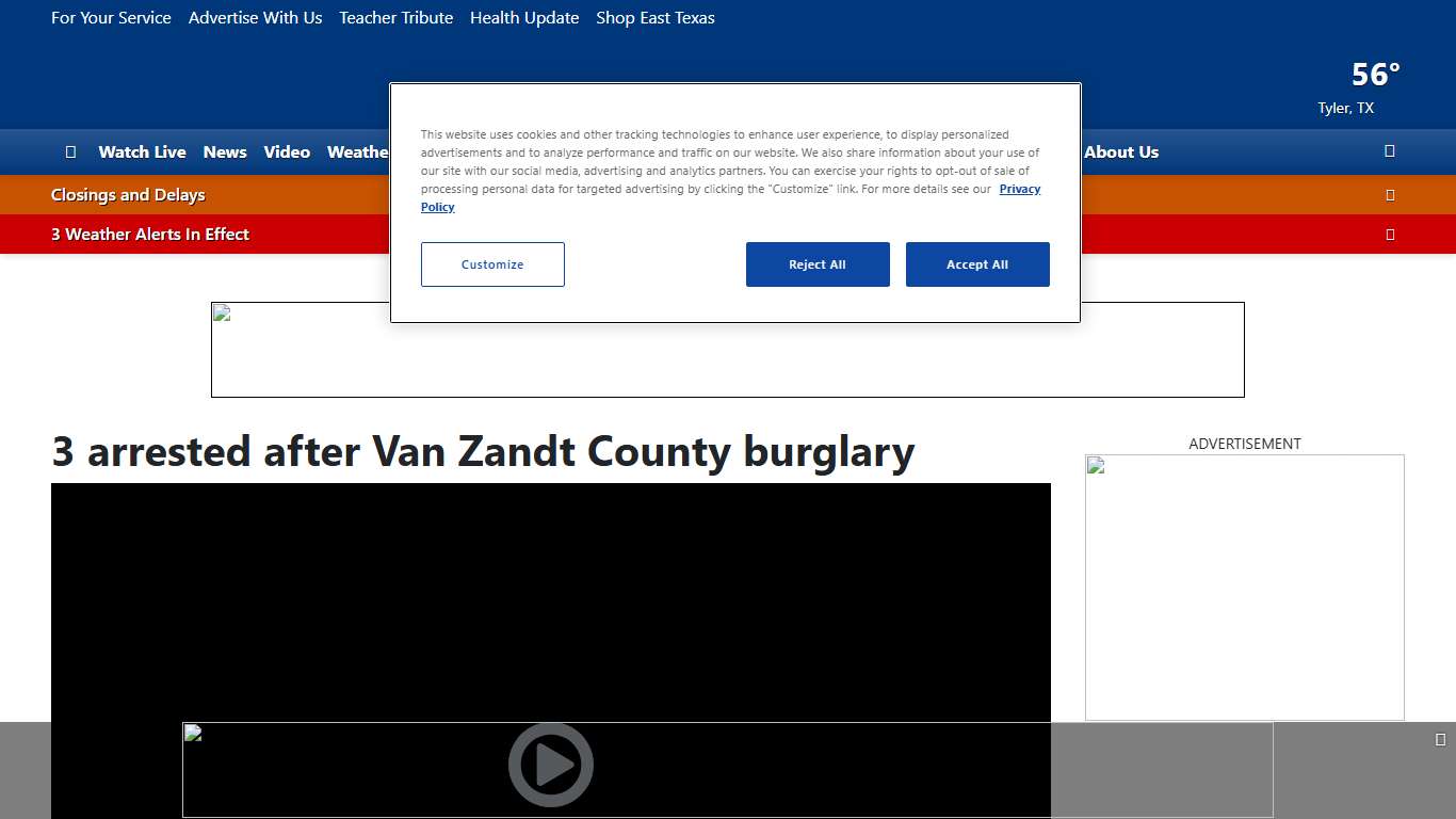 3 arrested after Van Zandt County burglary