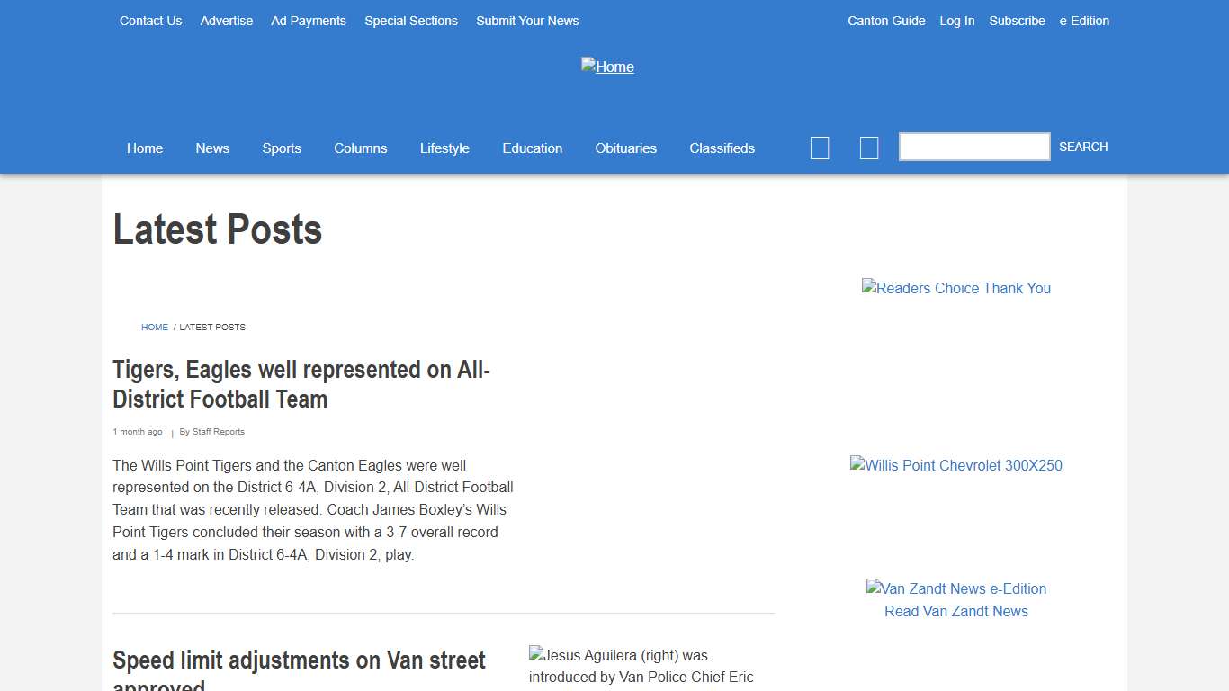 Latest Posts Van Zandt News